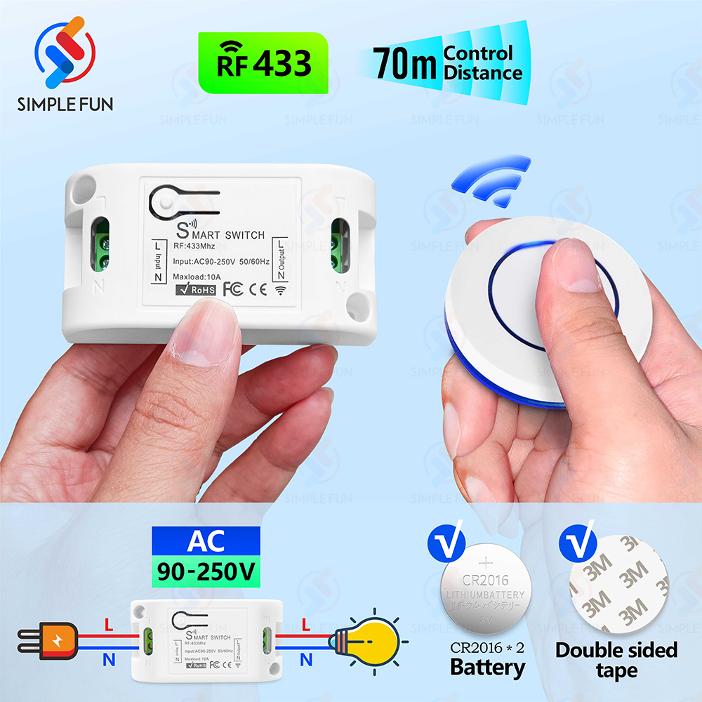Wireless RF433MHz Remote Contr – Sonoff Basic Switch Bewertung und Preis