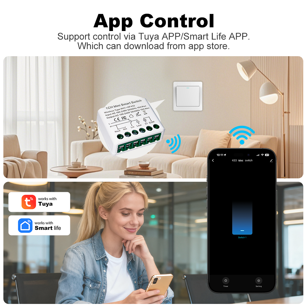 For Tuya WIFI 10A Smart Light  – Home Automation Diy Bewertung und Preis