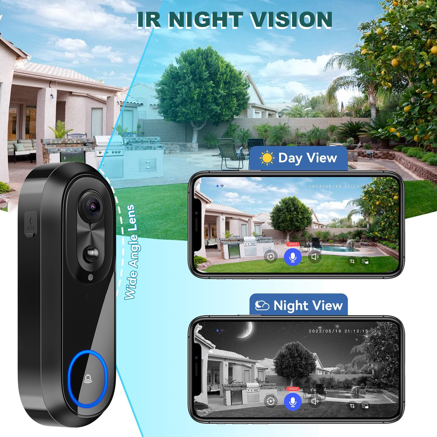 5G 2.4G WiFi Video Doorbell 10 – Smart Doorbell Wired Bewertung und Preis