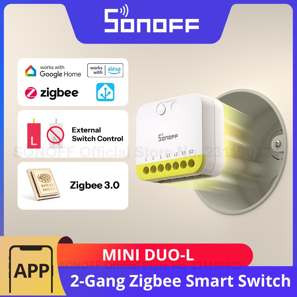 SONOFF MINI DUO-L 2-Gang Zigbe – Sonoff Basic Switch Bewertung und Preis