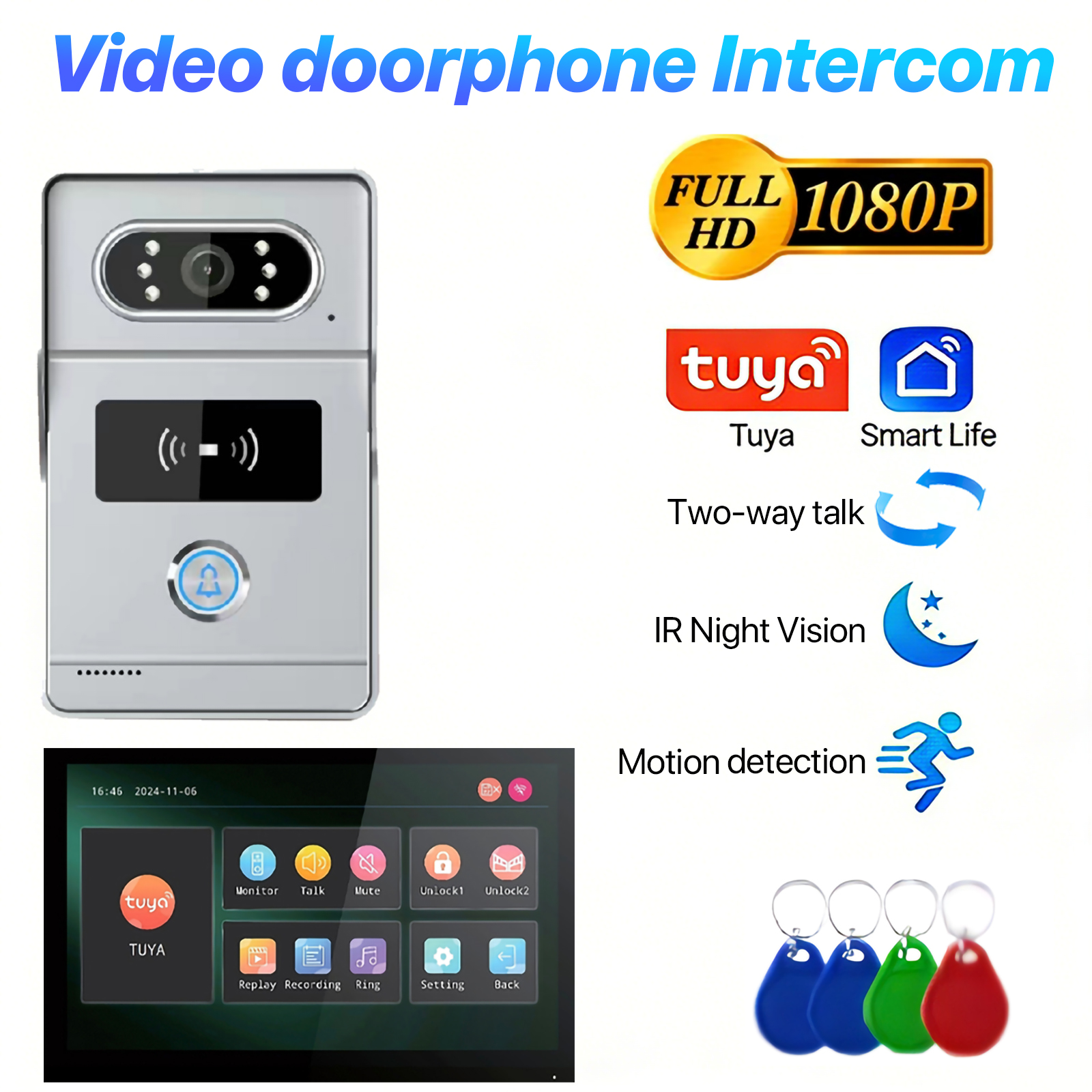 Tuya 7' Touch Screen Smart Vid – Smart Doorbell Wired Bewertung und Preis
