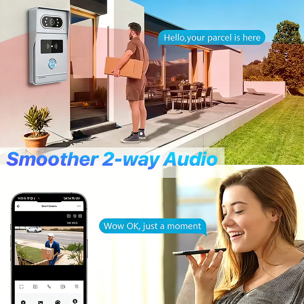 Tuya 7' Touch Screen Smart Vid – Smart Doorbell Wired Bewertung und Preis