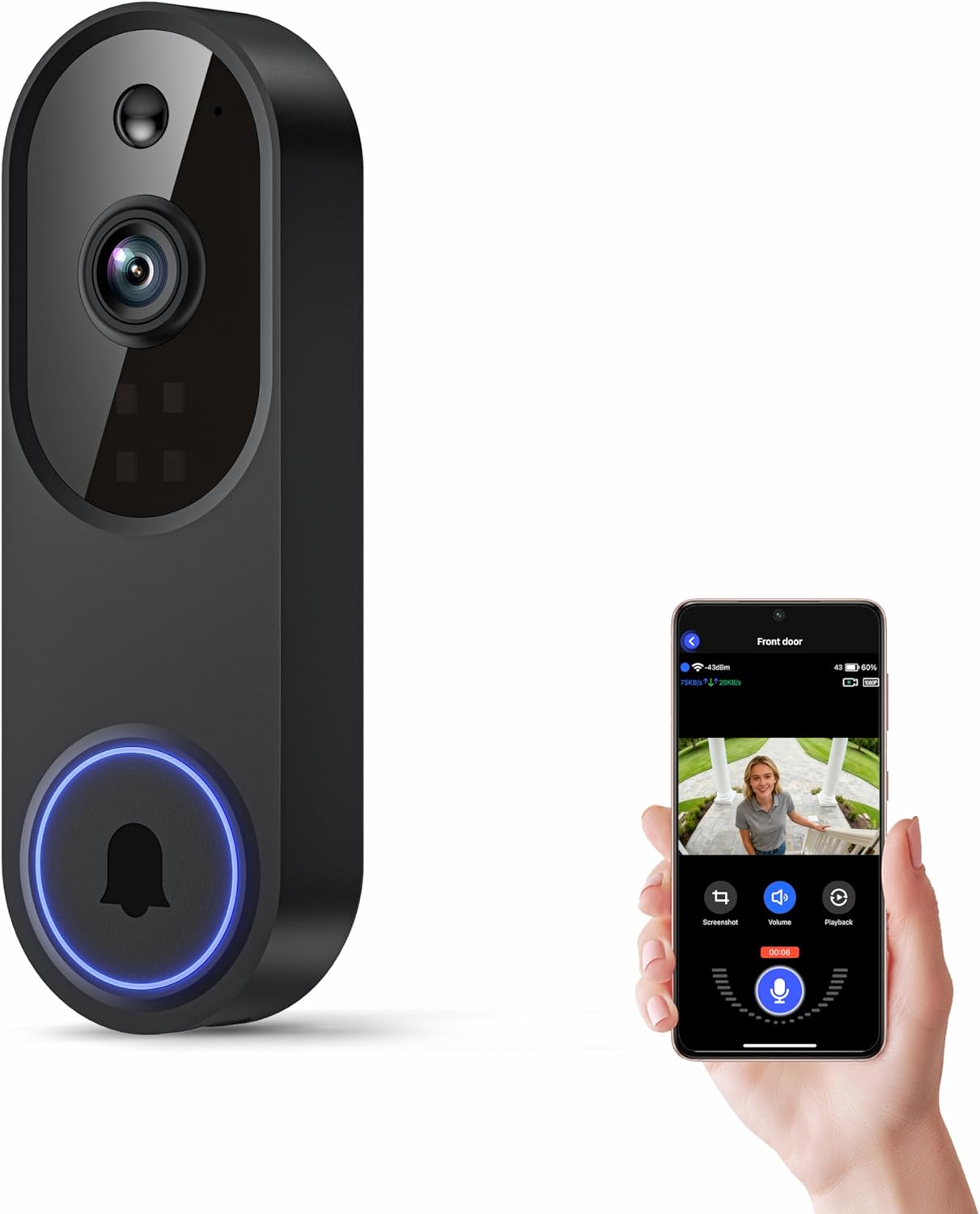 Wireless Wi-Fi Video Doorbell  – Smart Doorbell Wired Bewertung und Preis