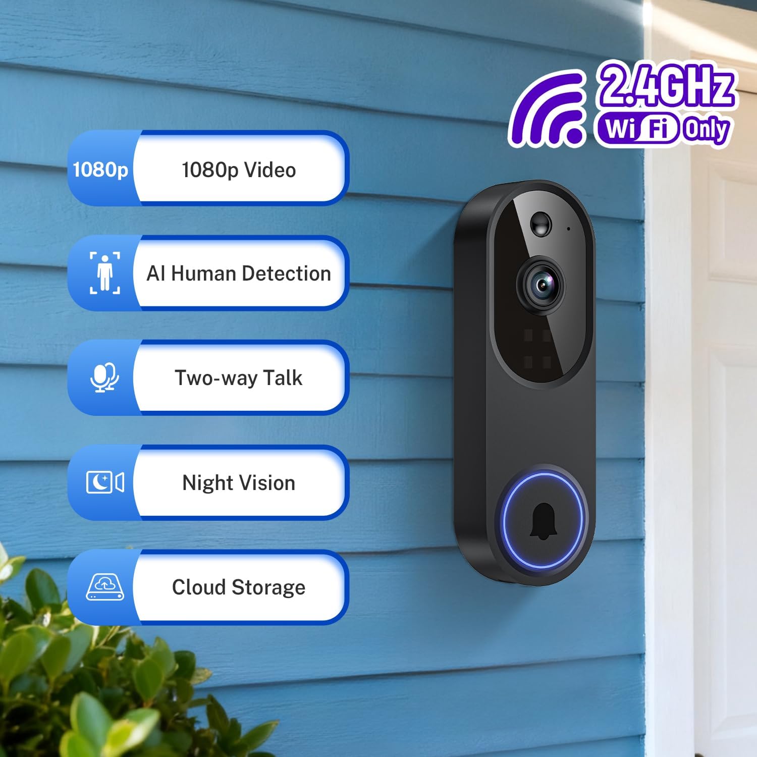 Wireless Wi-Fi Video Doorbell  – Smart Doorbell Wired Bewertung und Preis