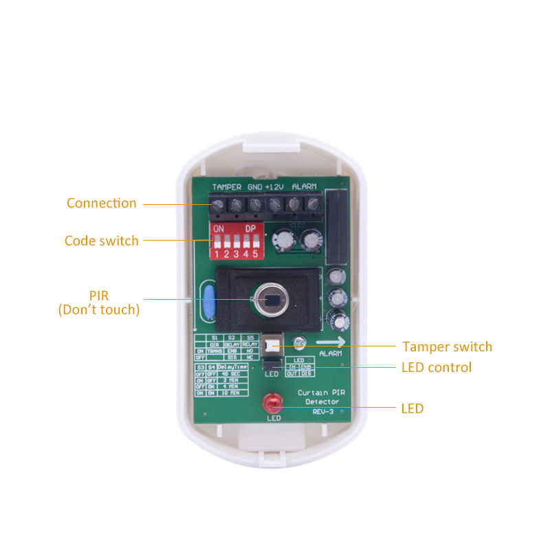 Indoor DC12V Curtain Wired Mot – Motion Sensor Pir Wired Bewertung und Preis