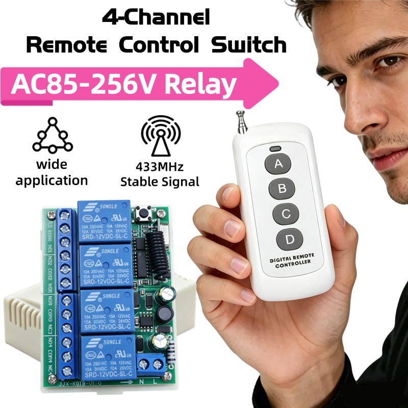 433 MHz AC 110V 220V 4CH RF Re – 433Mhz Receiver Module Bewertung und Preis