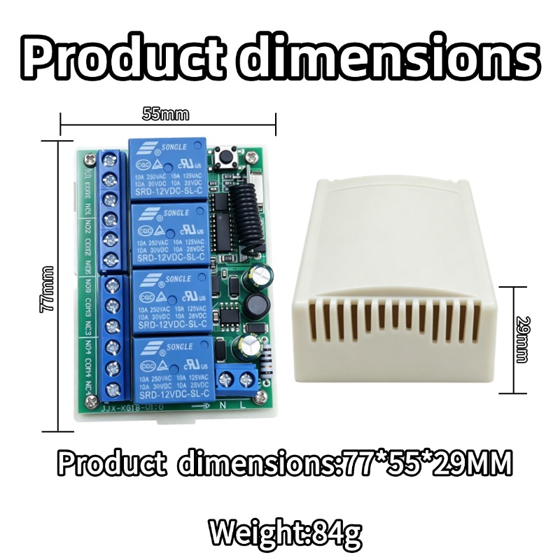 433 MHz AC 110V 220V 4CH RF Re – 433Mhz Receiver Module Bewertung und Preis