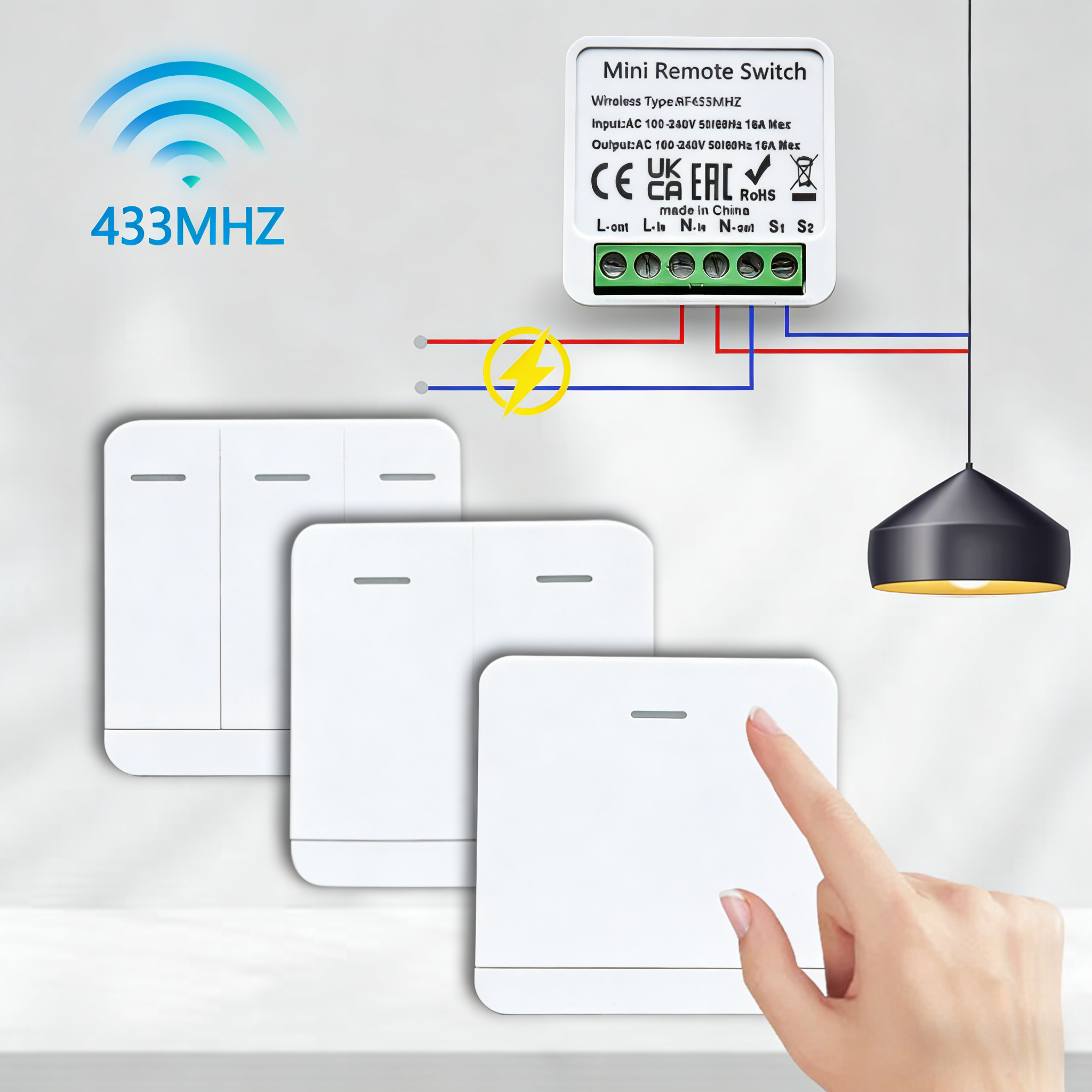 RF 433MHz Smart DIY Wireless S – Home Automation Panel Diy Bewertung und Preis