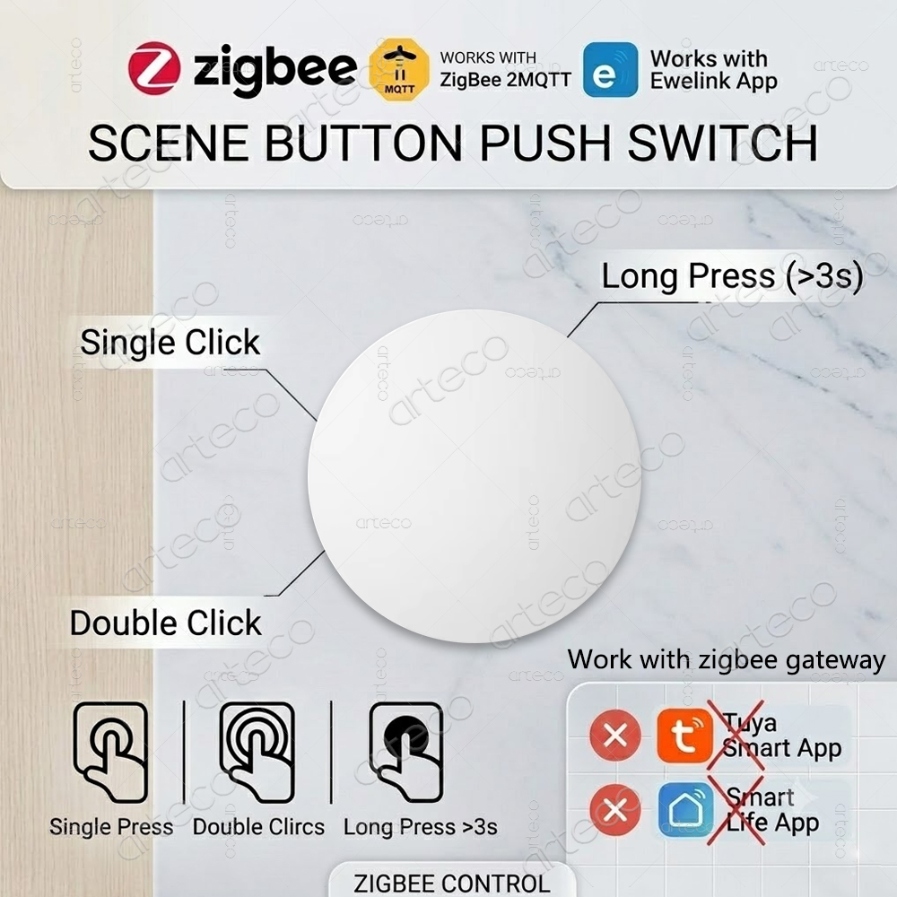 Zigbee Button Scene Switch Wir – Home Automation Technology Bewertung und Preis