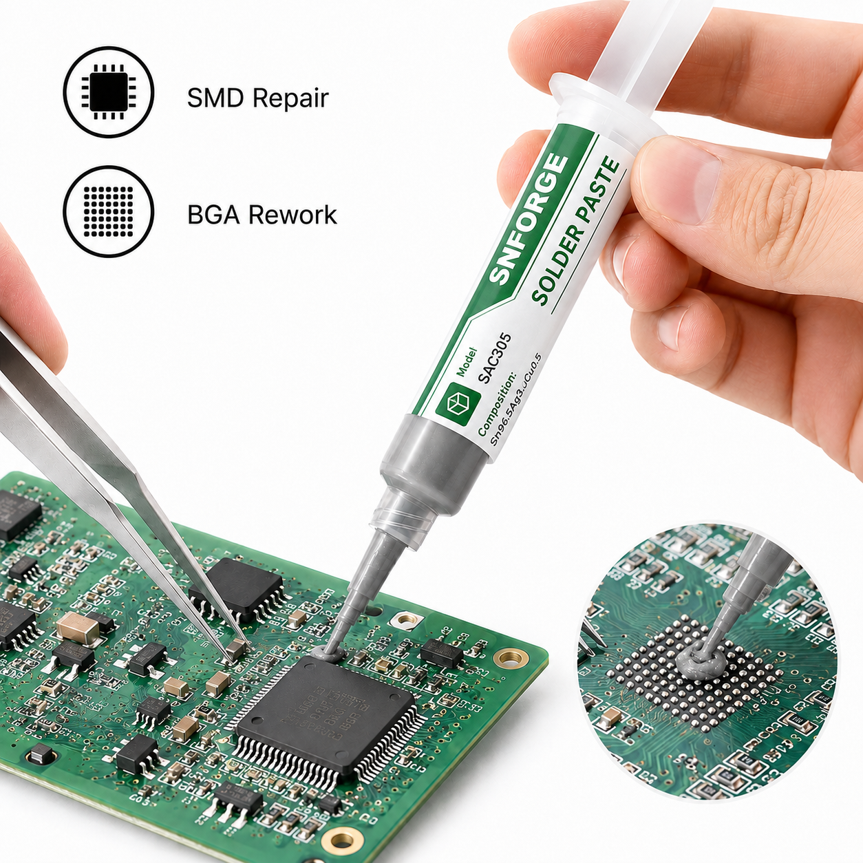 SAC305 Solder Paste Welding Ti – Home Automation Industry Bewertung und Preis