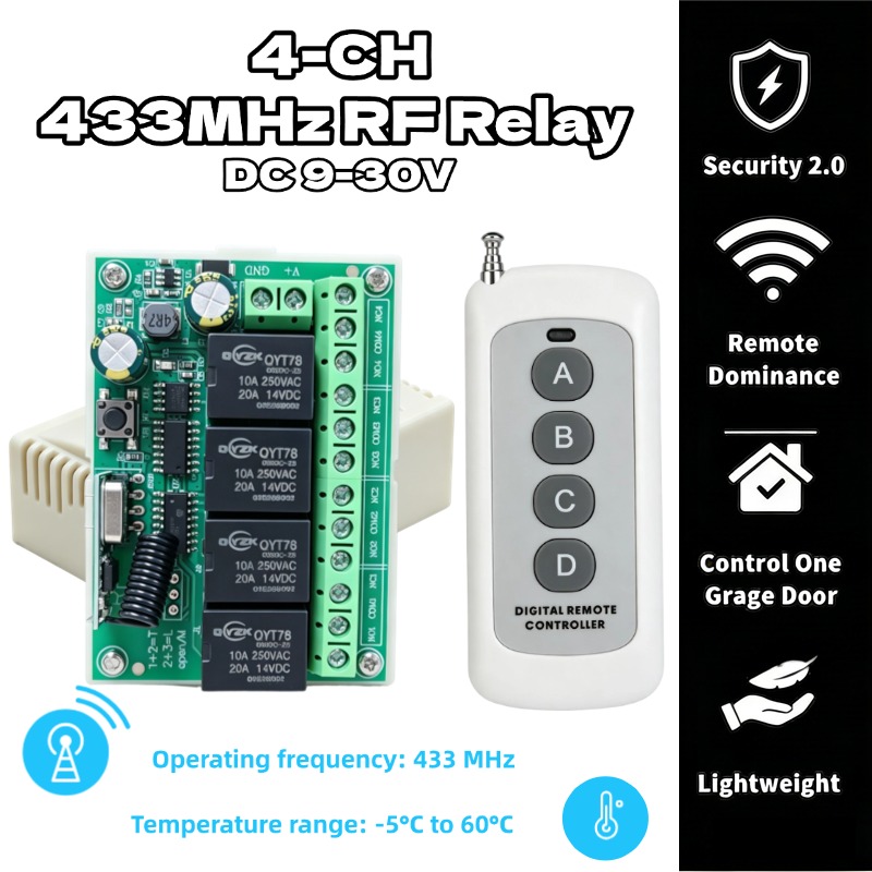 Universal Wireless Remote Cont – 433Mhz Receiver Module Bewertung und Preis
